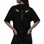 天使 Tenshi - Boxy Raw Edge T-Shirt
