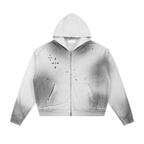 厄除 Yakuyoke - Damage Zip Hoodie