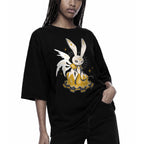 天使 Tenshi - Boxy Raw Edge T-Shirt
