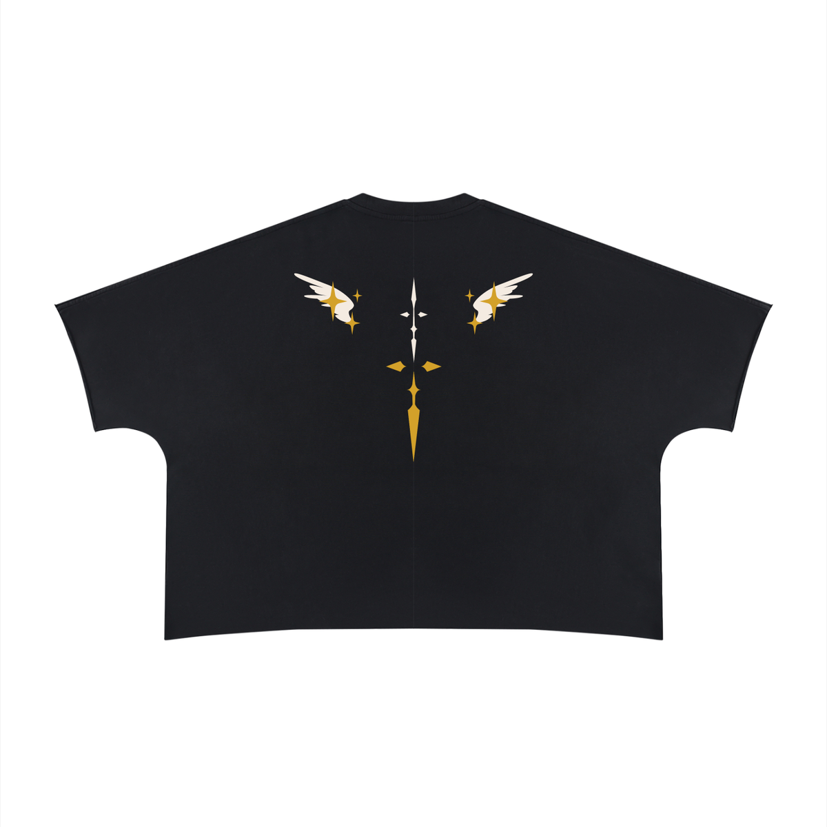 天使 Tenshi - Boxy Raw Edge T-Shirt