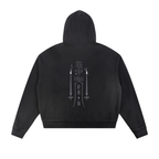 厄除 Yakuyoke - Damage Zip Hoodie