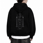 厄除 Yakuyoke - Damage Zip Hoodie