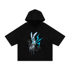 堕天使 Datenshi - Washed Hooded T-Shirt