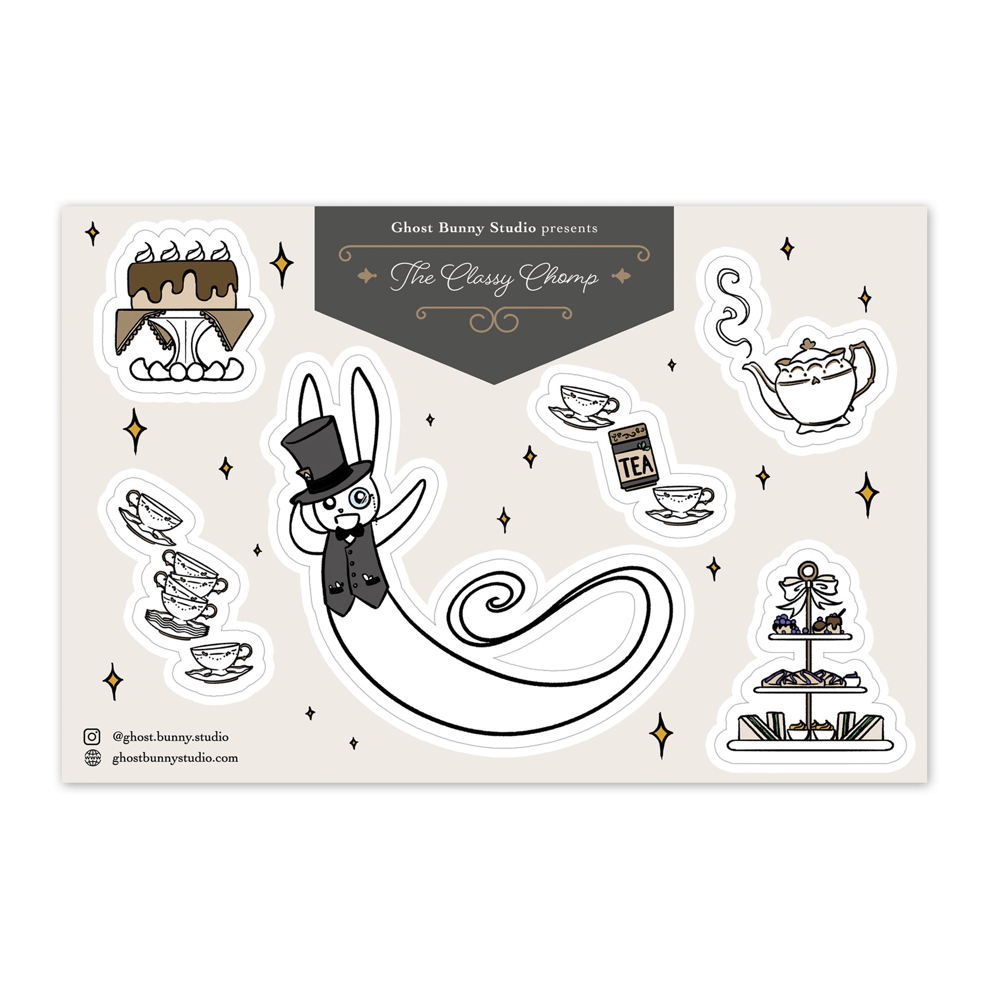 [Sticker Sheet] The Classy Chomp