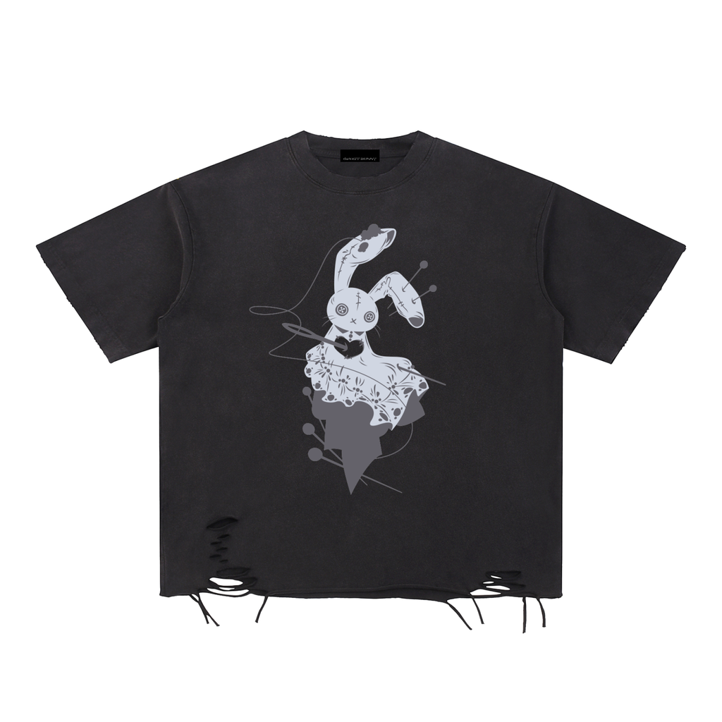 人形 Ningyou - Distressed Boxy Top