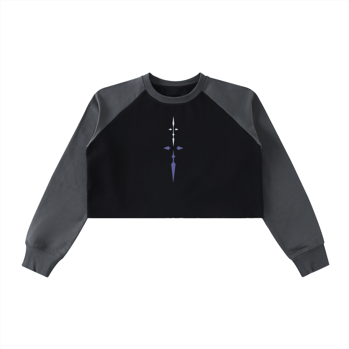 ミッドナイトティ Midnight Tea - Raglan Crop Sweatshirt