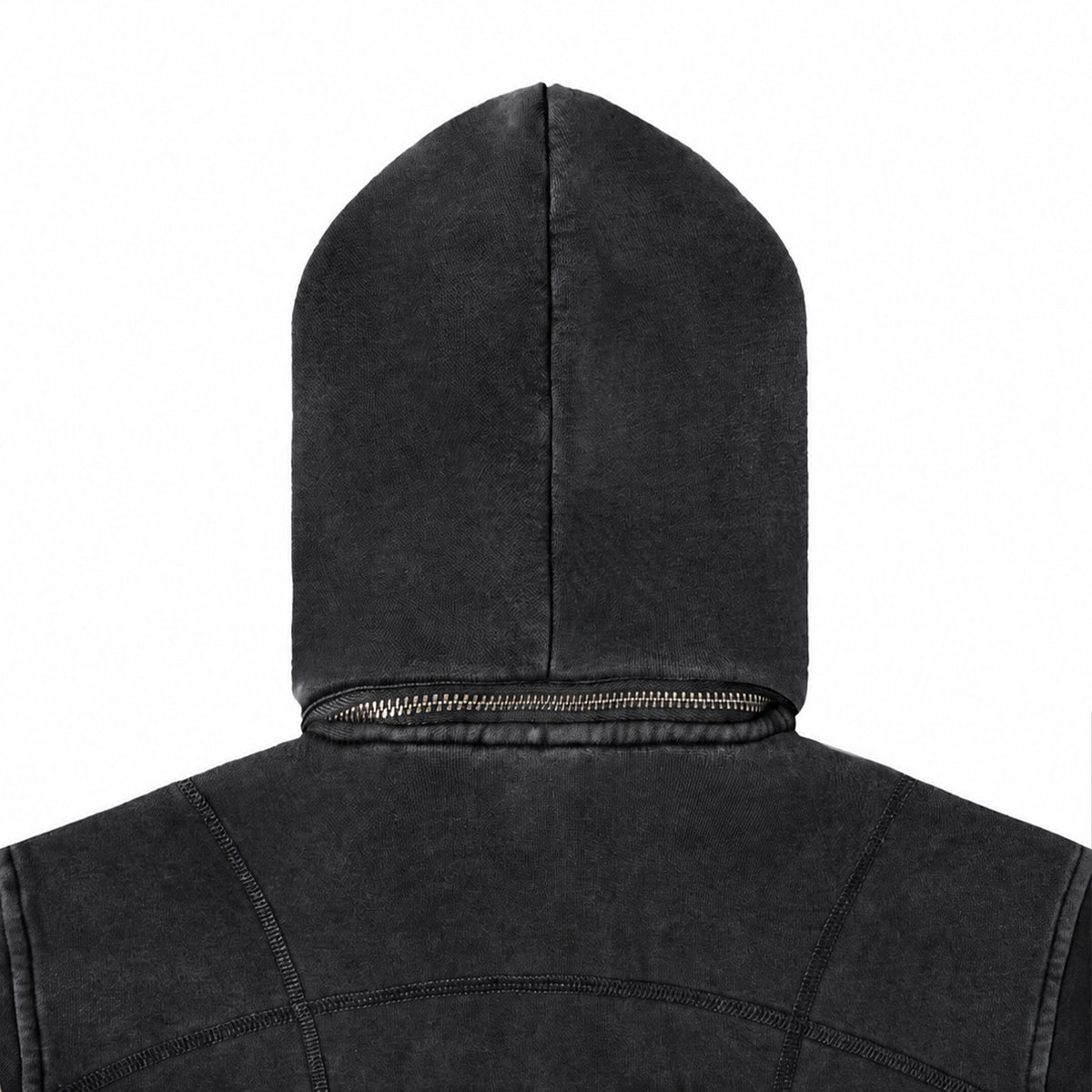 善悪 Zenaku - Washed Cropped Hoodie