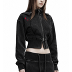 善悪 Zenaku - Washed Cropped Hoodie