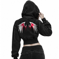 善悪 Zenaku - Washed Cropped Hoodie