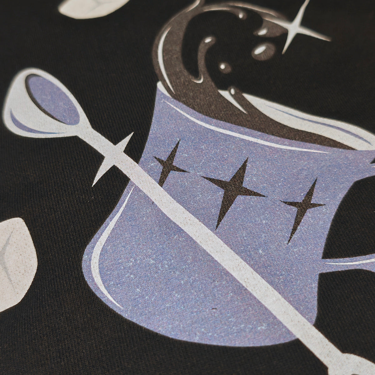 ミッドナイトティ Midnight Tea - Raglan Crop Sweatshirt