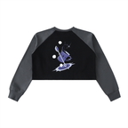 ミッドナイトティ Midnight Tea - Raglan Crop Sweatshirt