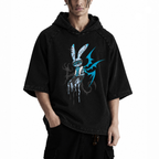 堕天使 Datenshi - Washed Hooded T-Shirt