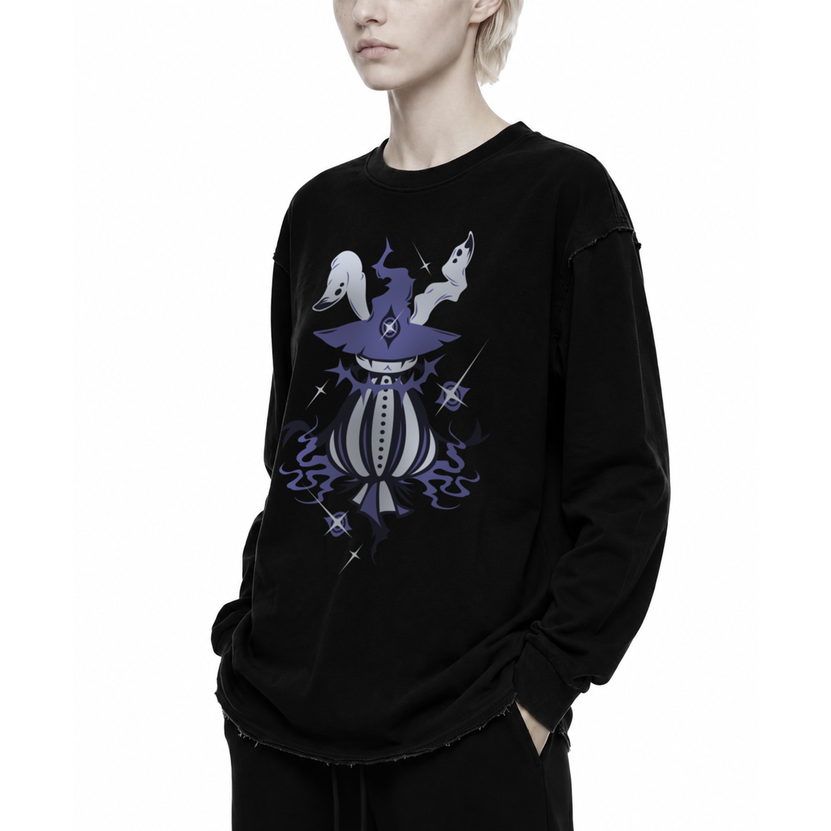 魔女 Majo - Raw-Hem Long Sleeve